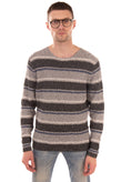 ONLY & SONS Jumper Size L Thin Knit Striped Pattern Long Sleeve- Round Neck gallery photo number 4