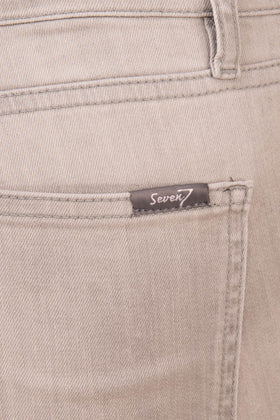 SEVEN7 Jeans W29 L28 Stretch Faded Busted Knee High Waist Cropped Super Skinny gallery photo number 6