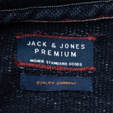 JACK & JONES PREMIUM Sweatshirt Size M Coated Front Worn Look Melange gallery photo number 6
