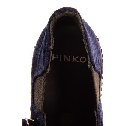 RRP €265 PINKO Velour Creeper Shoes Size 36 UK 3-3.5 US 6 Ruffled Platform Sole gallery photo number 9