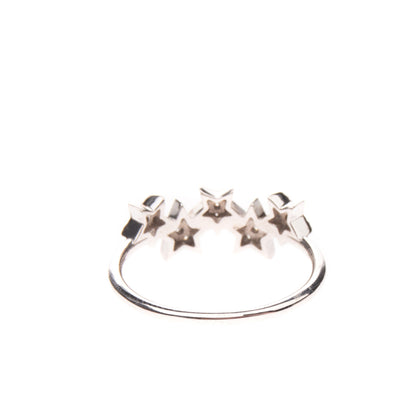 KURSHUNI 925 Sterling Silver Star Ring Size UK M 1/2 US 6.5 Cubic Zirconia Star gallery photo number 4