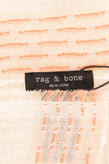 RRP €190 RAG & BONE Poncho Scarf One Size Linen Blend Frayed Edges Lightweight gallery photo number 6