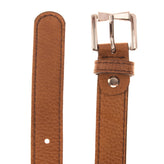 GIANNI CHIARINI Leather Skinny Belt Size 100/40 Adjustable Crumpled Effect gallery photo number 3