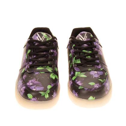 RRP €155 WIZE & OPE Sneakers EU 37 UK 4 US 7 LED Light Floral Perforated Lace Up gallery photo number 3