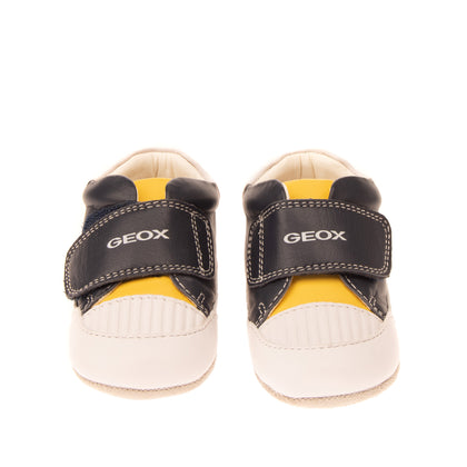 GEOX RESPIRA Leather Sneakers Size 19 UK 3 US 4 Antibacterial Breathable Logo gallery photo number 3