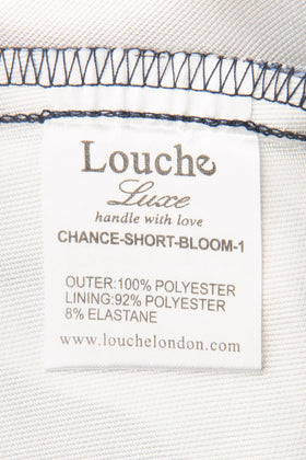 LOUCHE LUXE Off-Shoulder Fit & Flare Dress Size 14 / L Floral Pleated Zip Back gallery photo number 7