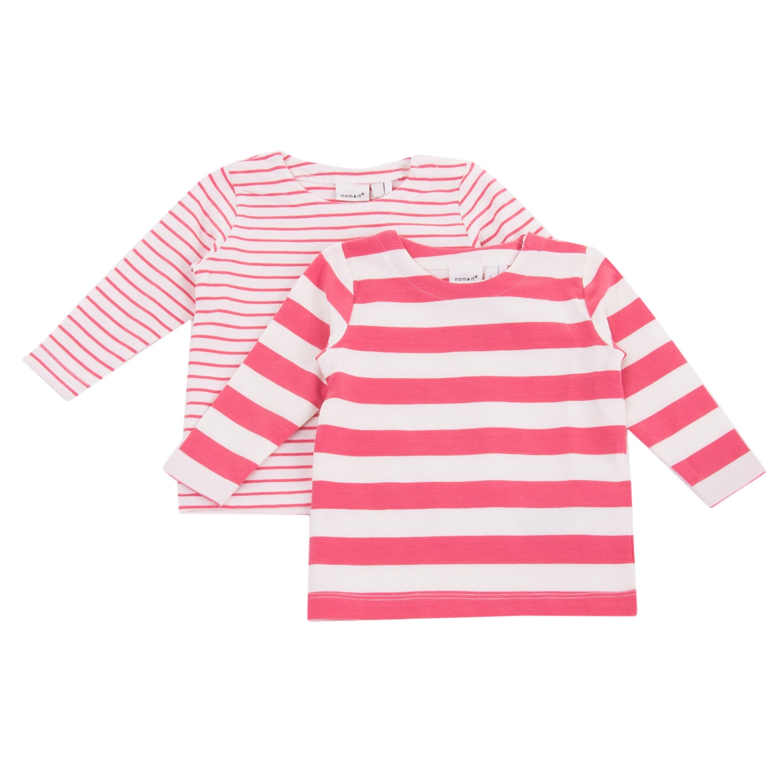 NAME IT T-Shirt Top Set Size 2-4M / 62CM Striped Pattern Long Sleeve Round Neck gallery main photo