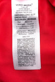 VERO MODA Maxi Overlay Slip Dress Size M Red Slit Side Strappy V Neck gallery photo number 7
