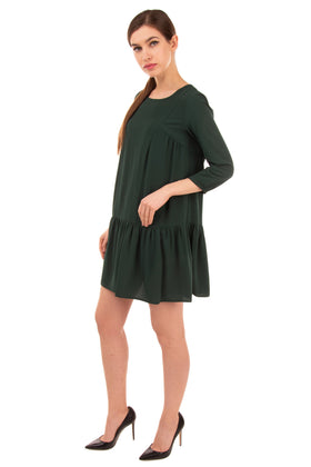 RRP€235 TOY G Crepe Flounce Dress Size IT 42 S Unlined Stretch Made in Italy gallery photo number 3