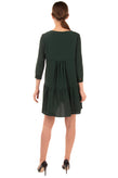 RRP€235 TOY G Crepe Flounce Dress Size IT 40 XS Gathered Textured Unlined gallery photo number 4