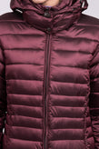 RETRO Quilted Jacket Size L Padded Drawcord - Removable Hood Funnel Neck gallery photo number 6