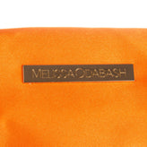 MELISSA ODABASH Satin Clutch Cosmetic Bag Detail Zip Closure gallery photo number 4