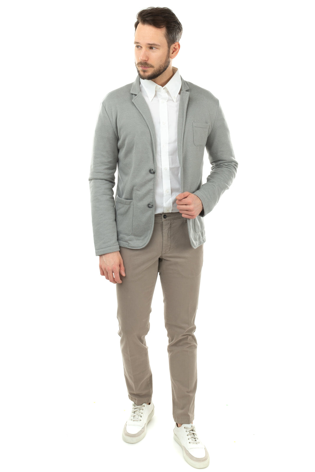RRP €110 STILOSOPHY INDUSTRY Sweat Blazer Jacket Size XL Unlined Made in Italy gallery main photo