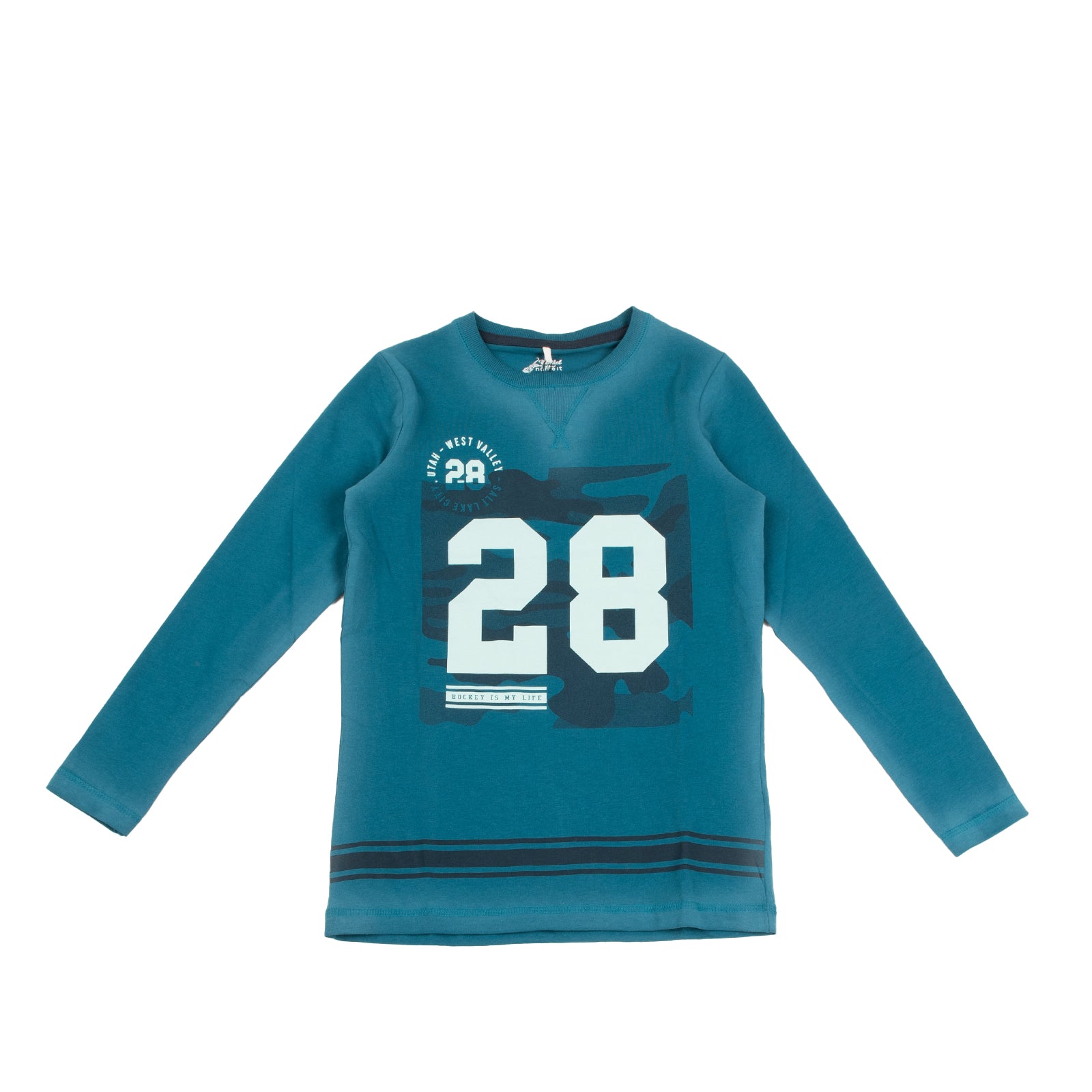 NAME IT T-Shirt Top Size 7-8Y / 122-128CM Coated Front & Back Faded  Effect gallery main photo