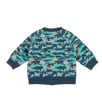 NAME IT Sweatshirt Size 0-1M 50CM Melange Effect Camouflage Pattern Long Sleeve