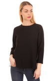 RRP €115 CONSEPT Top Size 40 / L Contrast & Gathered Back 3/4 Sleeve Round Neck gallery photo number 3