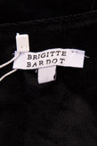 BRIGITTE BARDOT Chenille Shift Dress Size 0 / XS Black Details Shoulder gallery photo number 6