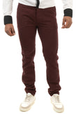 RRP €130 VI.E SIX EDGES Flannel Chino Trousers Size 31 Stretch Bordeaux gallery photo number 3