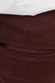 RRP €130 VI.E SIX EDGES Flannel Chino Trousers Size 31 Stretch Bordeaux gallery photo number 5
