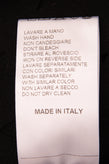 FOUDESIR Top Size M Black Laser Cut Hem Short Sleeve Crew Neck Made in Italy gallery photo number 8
