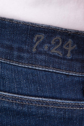 # 7.24 Jeans Size 28 Stretch Garment Dye Flared Leg Zip Fly Made in Italy gallery photo number 5