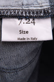 # 7.24 Jeans Size 28 Stretch Garment Dye Flared Leg Zip Fly Made in Italy gallery photo number 7