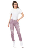 RRP €115 TWIN-SET T.S.J. Jeans Size 26 Ripped Cropped Slouchy Made in Italy gallery photo number 1