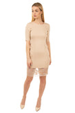 RRP €225 CRISTINAEFFE Pencil Dress Size IT 42 / S Organza Made in Italy gallery photo number 2