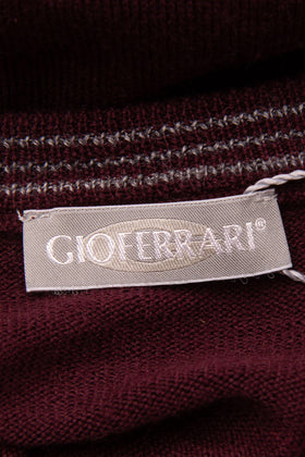 GIOFERRARI Jumper Size 48 / M Wool Blend Thin Knit Long Sleeve V Neck gallery photo number 6
