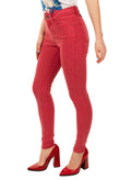 SEVEN7 Trousers W29 L28 Stretch Garment Dye Logo Detail Low Rise Super Skinny Fi gallery photo number 4
