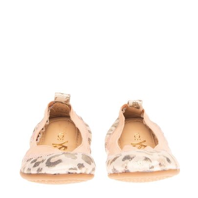 YOSI SAMRA Ballerina Shoes Size 20 UK 4 US 5 Leopard Pattern Elasticated Topline