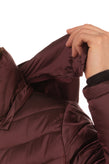 RETRO Quilted Jacket Size S Padded Drawcord & Removable Hood Funnel Neck gallery photo number 5