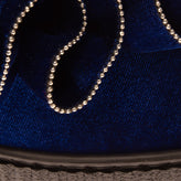 RRP€360 PINKO Velour Sneakers EU36 UK3-3.5 US6 Ball Chain Ruffle Trim Flatform gallery photo number 9