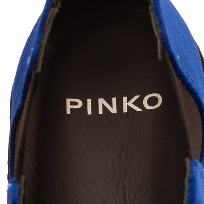 RRP€360 PINKO Velour Sneakers EU36 UK3-3.5 US6 Ball Chain Ruffle Trim Flatform gallery photo number 10