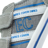 ENRICO COVERI Leather & Canvas Sneakers EU 29 UK 10.5 US 11.5 Logo Round Toe gallery photo number 9