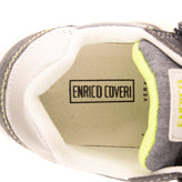 ENRICO COVERI Kids Canvas & Leather Sneakers Size 28 UK 10 US 11 Logo Patches gallery photo number 8