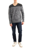 PHIL GREY Jumper Size L Thin Wool Blend Medium Knit Exposed Seam Raw Edges gallery photo number 1