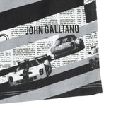 JOHN GALLIANO T-Shirt Top Size 9M Printed Car & Inscriptions Striped Long Sleeve gallery photo number 3