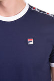 FILA T-Shirt Top Size S Logo Patched & Straps Crew Neck Short Sleeve gallery photo number 6