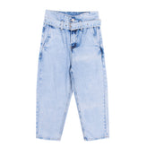 MARC ELLIS Jeans Size 10Y Acid Wash Belted High Waist Cropped Slim Fit gallery photo number 1