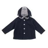 RRP €105 ZHOE & TOBIAH Cardigan Size 9M Elbow Patches Hooded Made in Italy gallery photo number 1