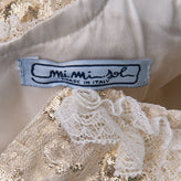RRP €180 MIMISOL Bubble Dress Size 9M Lame Effect Lace Trim Zipped Back gallery photo number 4