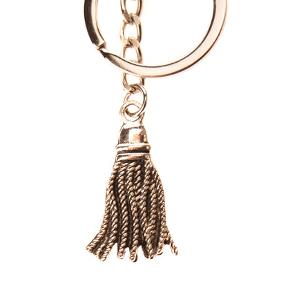 Metal Keyring Aged Tassel Charm Drop Clasp & Ring Closure gallery photo number 3