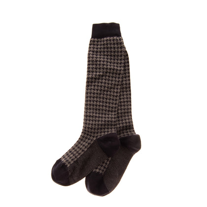 DOLCE & GABBANA Everyday Socks Size L / 10-12Y Long Houndstooth Made in Italy gallery photo number 2