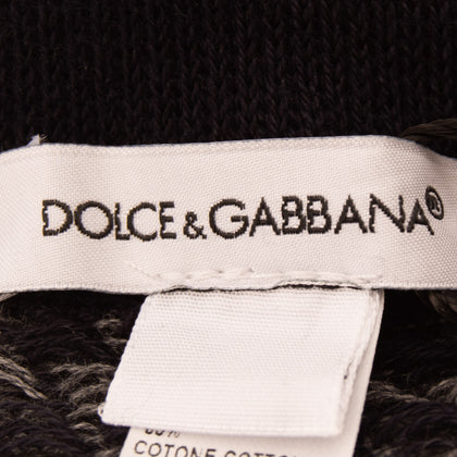 DOLCE & GABBANA Everyday Socks Size L / 10-12Y Long Houndstooth Made in Italy gallery photo number 5