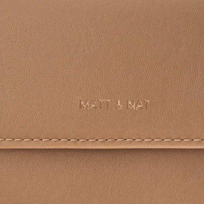 MATT & NAT Clutch Bag Crumpled PVC Leather Detachable Strap Magnetic Flap gallery photo number 5