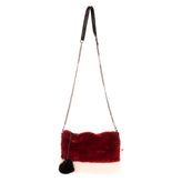 RRP €140 TSD12 RESEARCH Faux Fur Crossbody Clutch Bag Chain Strap Zip Closure gallery photo number 1