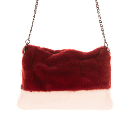RRP €140 TSD12 RESEARCH Faux Fur Crossbody Clutch Bag Chain Strap Zip Closure gallery photo number 4