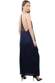 CYCLE Maxi Dress Size XS Unlined Draped Open Back Strappy Made in Italy gallery photo number 4