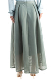 RRP€115 SILVIAN HEACH Maxi Pleated Skirt Size XS Mesh Base Striped Sequined Bow gallery photo number 4